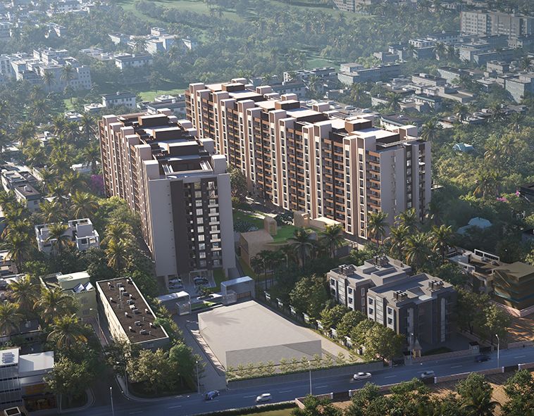Aerial view of Avinash Neopolis, Bhatagaon, Raipur